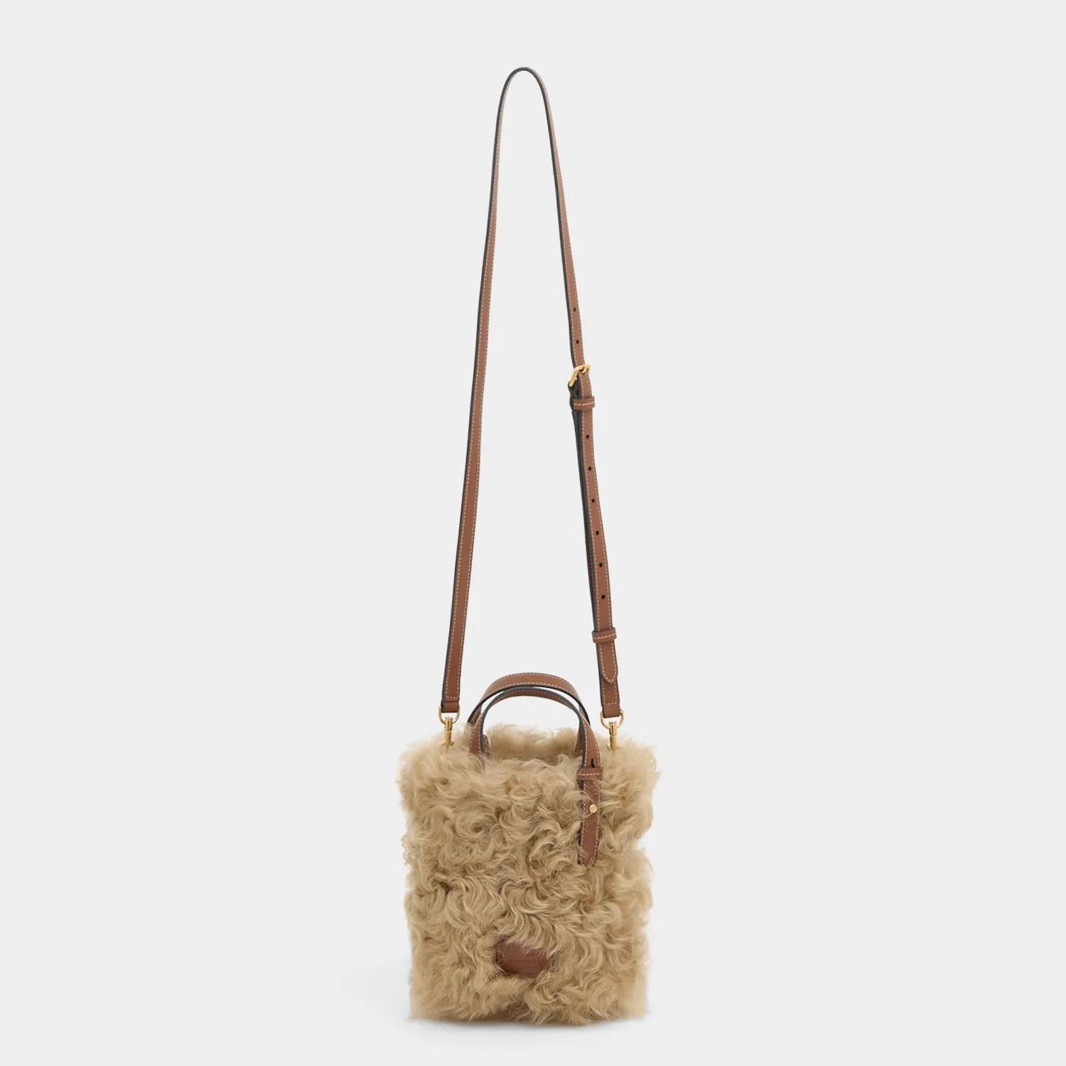 N/S Mini Eyes Shearling Tote sold by Anya Hindmarch product image thumbnail 5