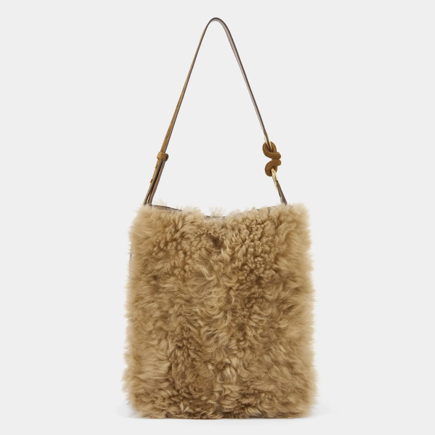 Ringo Shearling Shoulder Bag sold by Anya Hindmarch
