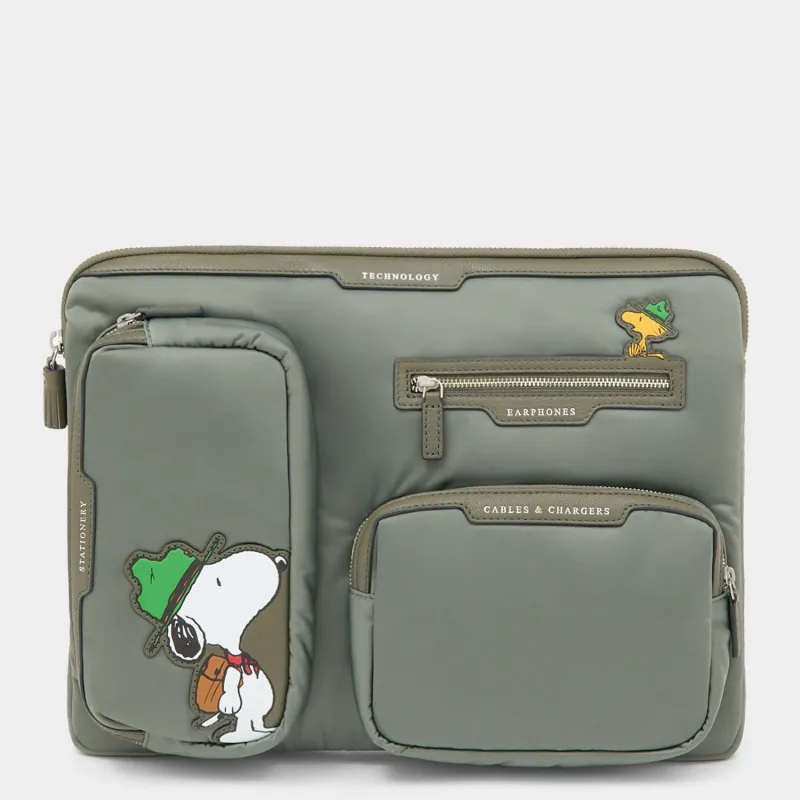 Peanuts Snoopy Tech Case made by Anya Hindmarch