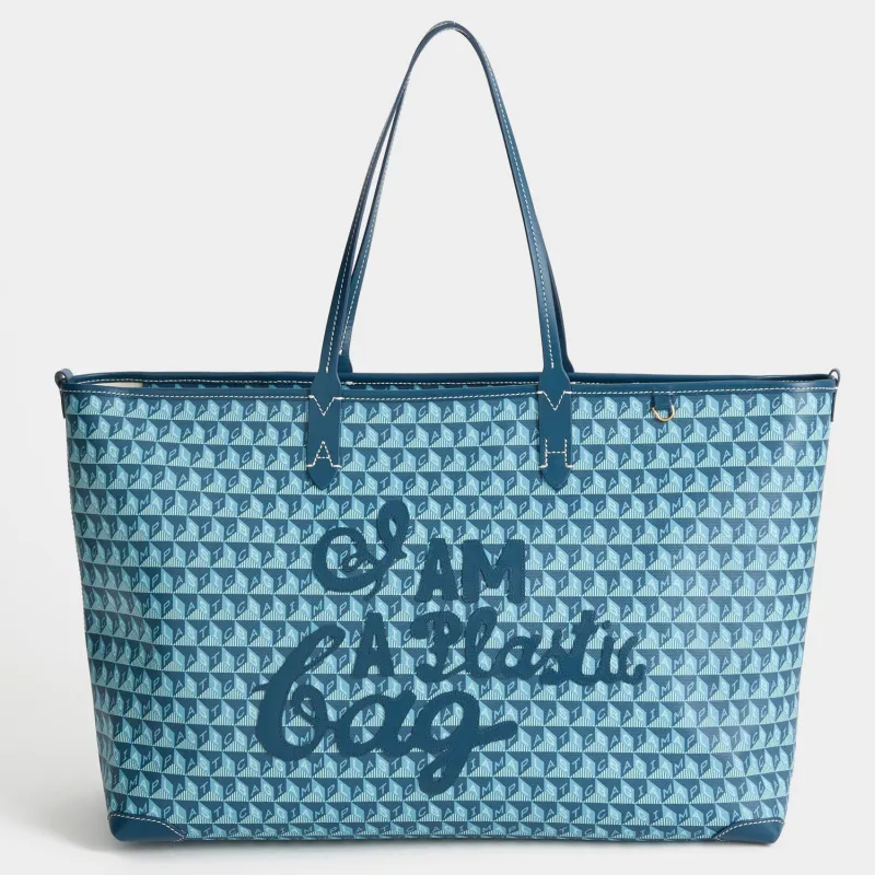 I Am A Plastic Bag Zipped Tote made by Anya Hindmarch