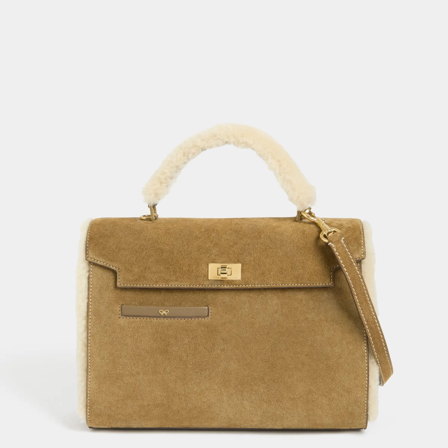 Mortimer Shearling Top Handle sold by Anya Hindmarch