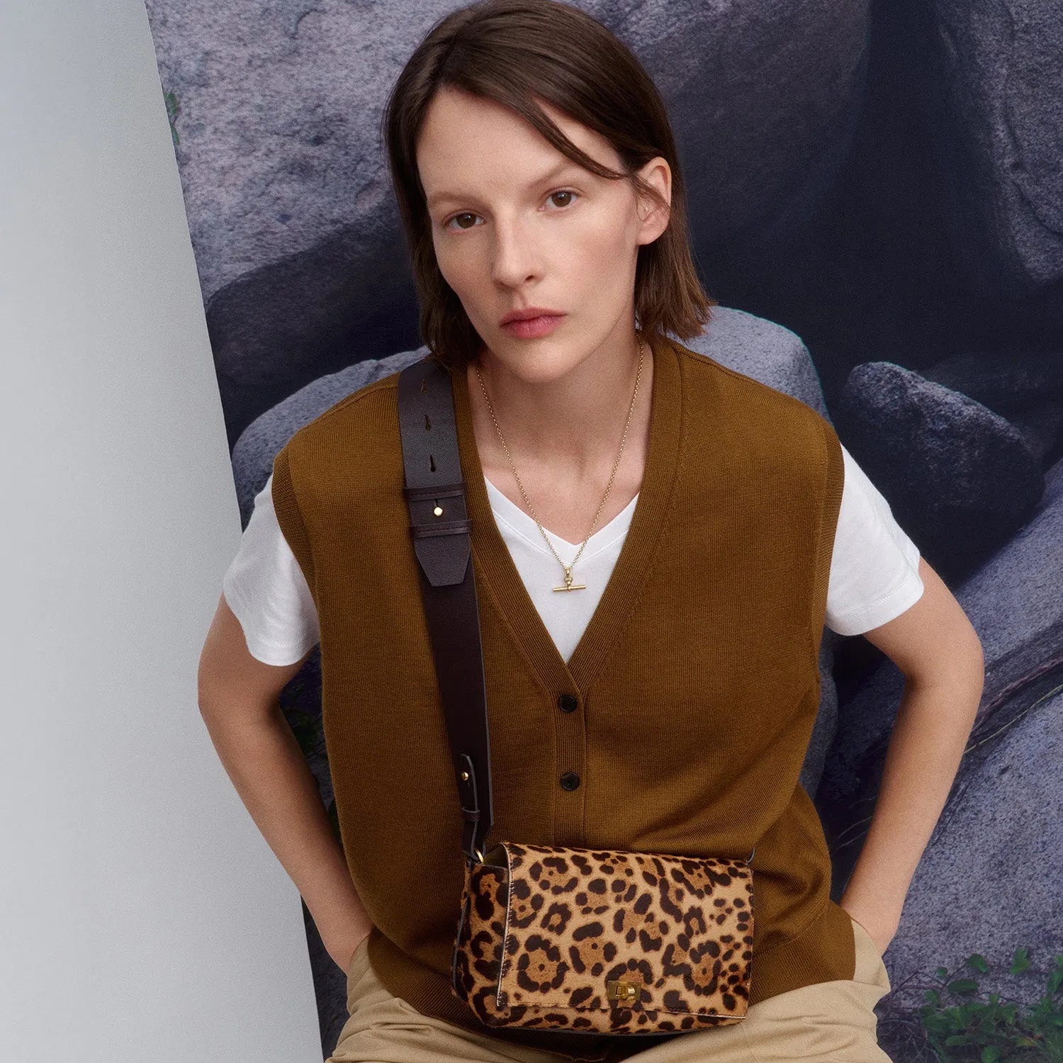 Mortimer Leopard Cross-body sold by Anya Hindmarch product image thumbnail 5
