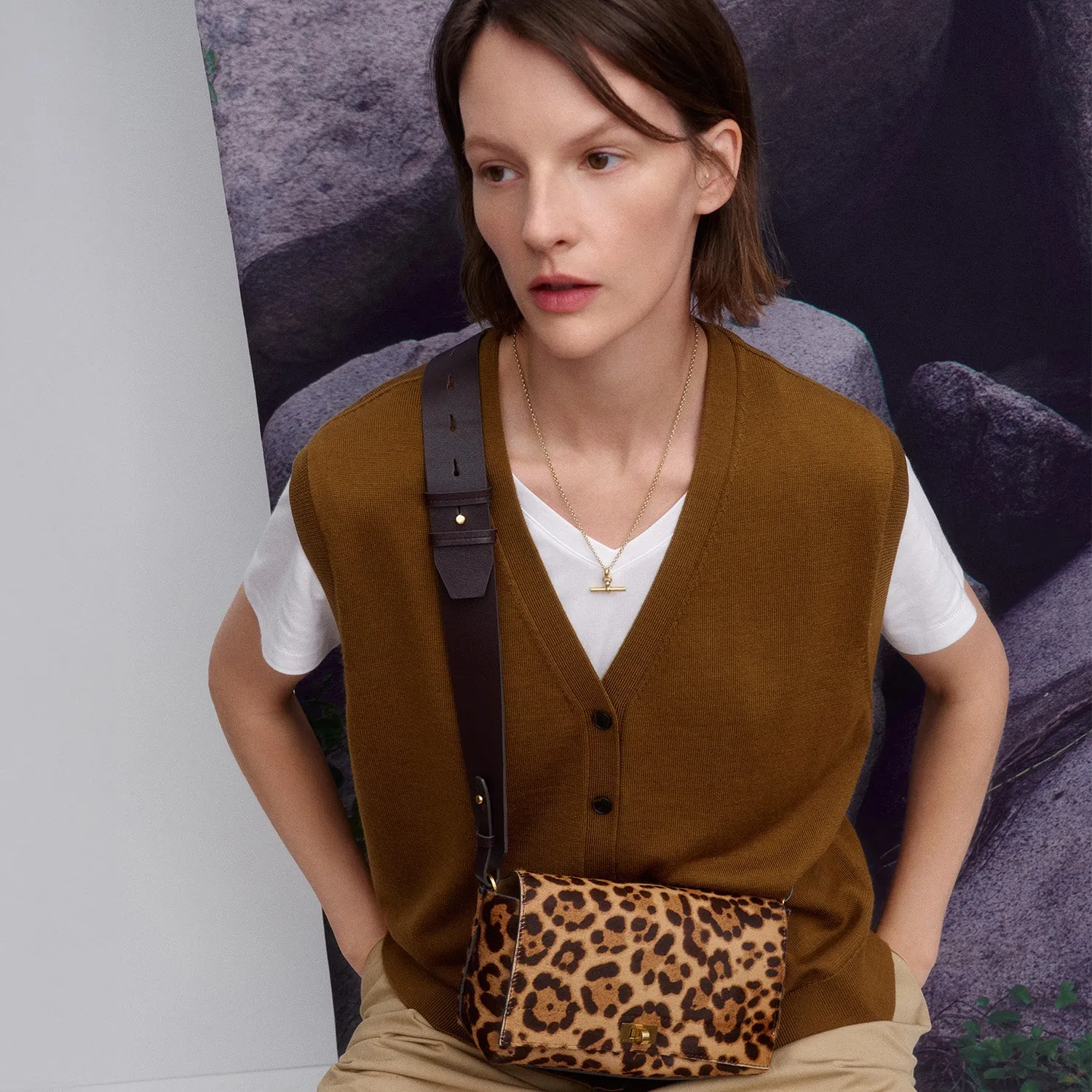 Mortimer Leopard Cross-body sold by Anya Hindmarch product image thumbnail 2
