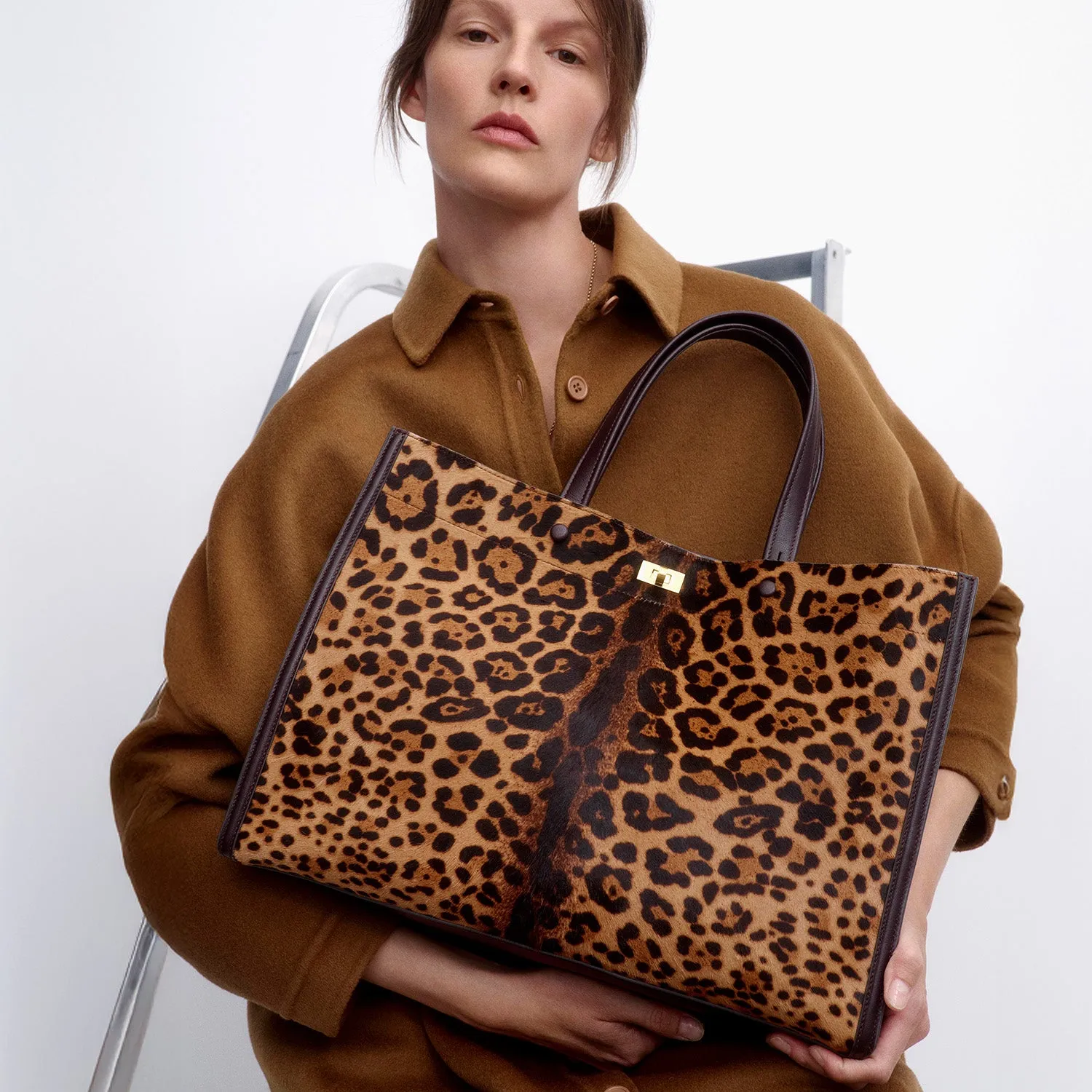 Mortimer Leopard Tote sold by Anya Hindmarch product image thumbnail 2