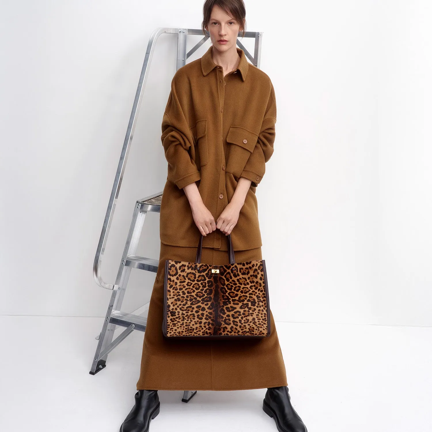 Mortimer Leopard Tote sold by Anya Hindmarch product image thumbnail 4