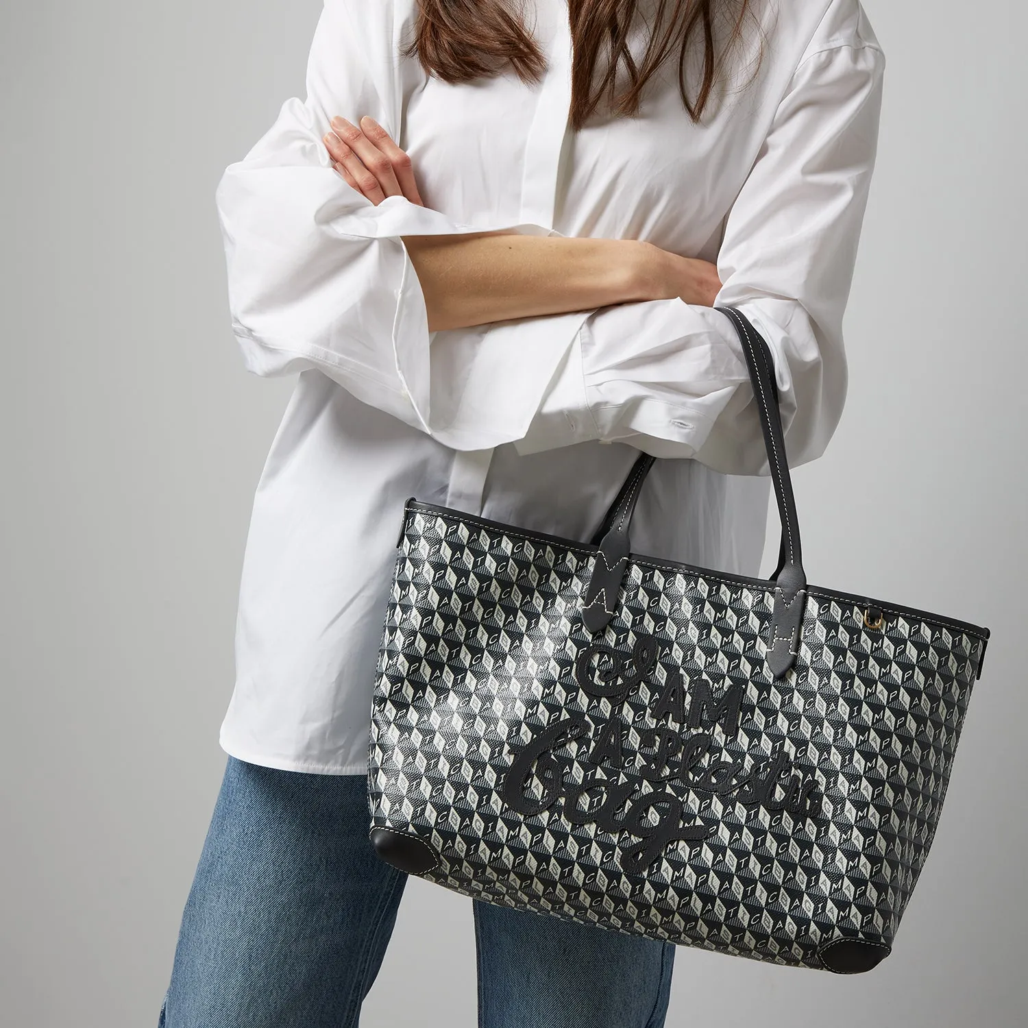 I Am A Plastic Bag Small Motif Tote sold by Anya Hindmarch product image thumbnail 3