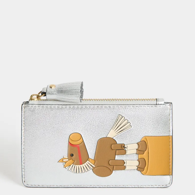 Year Of The Horse Zip Card Case sold by Anya Hindmarch