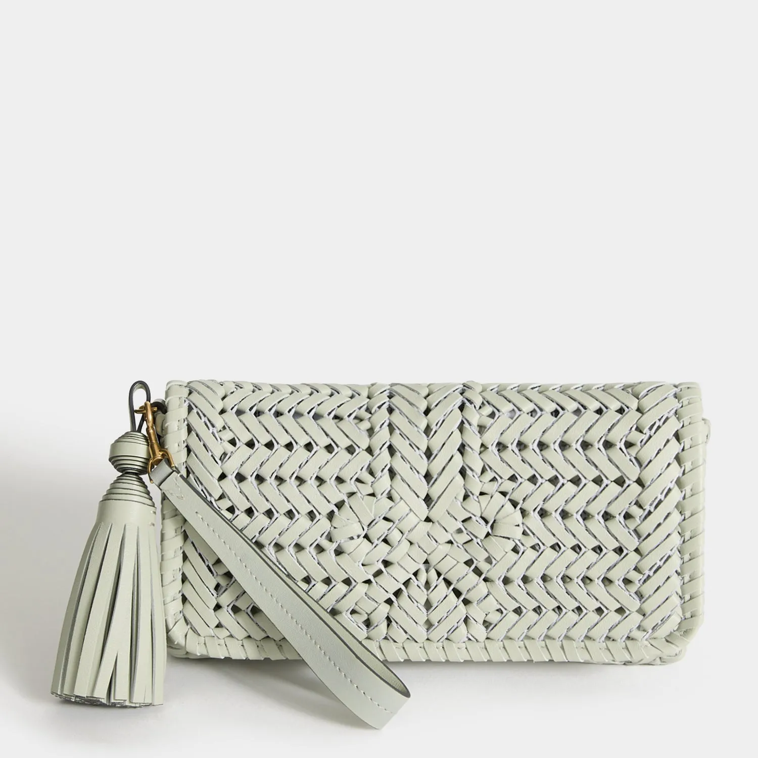 Neeson Tassel Clutch sold by Anya Hindmarch