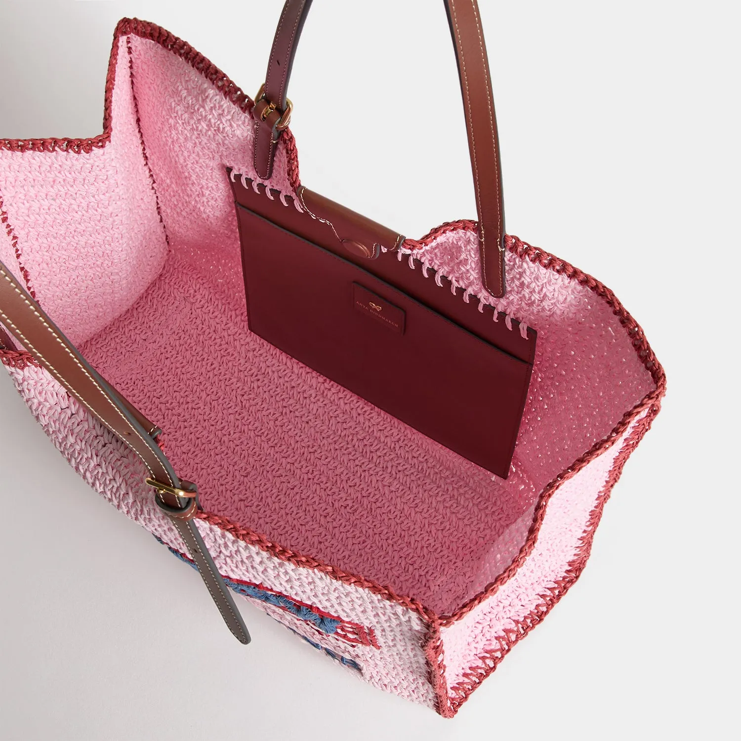 Anya Brands Sweet’N Low Raffia E/W Tote sold by Anya Hindmarch product image thumbnail 5