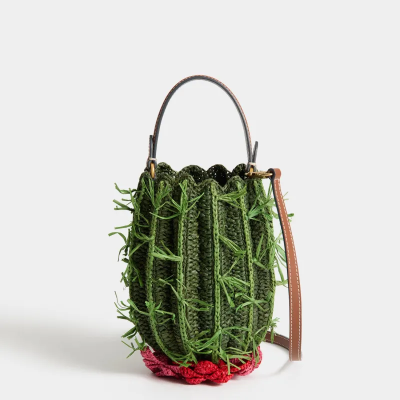 Raffia Cactus Cross-body made by Anya Hindmarch