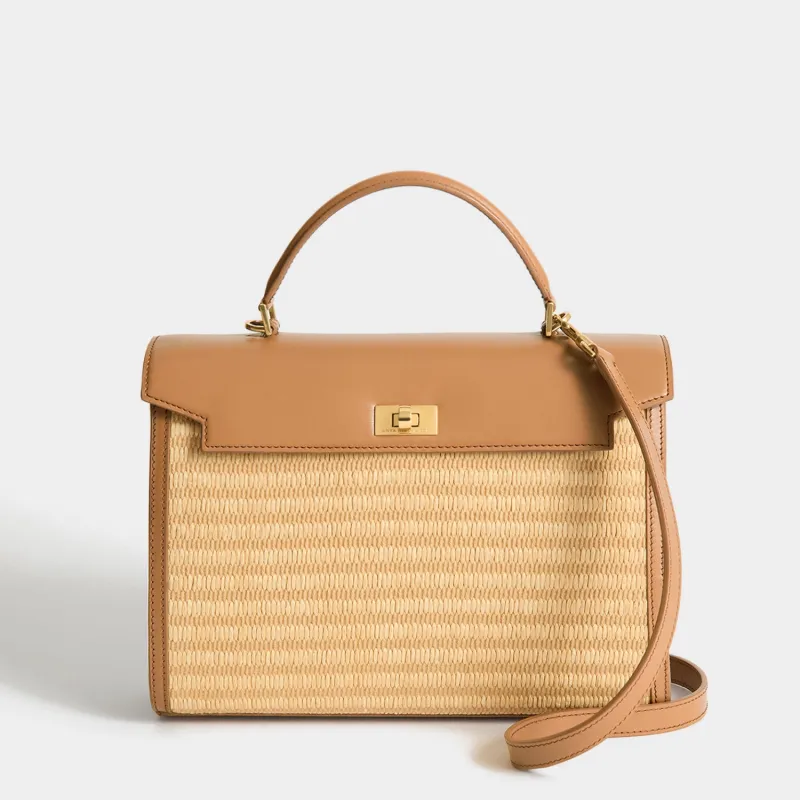 Mortimer Raffia Top Handle made by Anya Hindmarch
