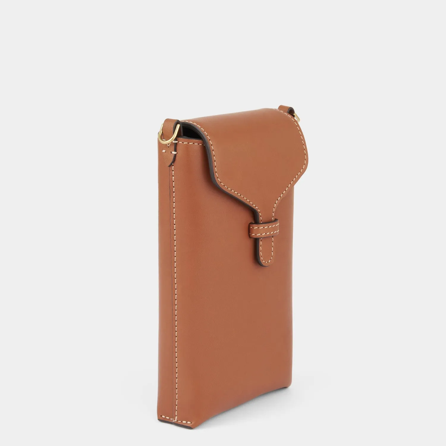 Bespoke Phone Pouch on Strap in Tan Butter sold by Anya Hindmarch product image thumbnail 2