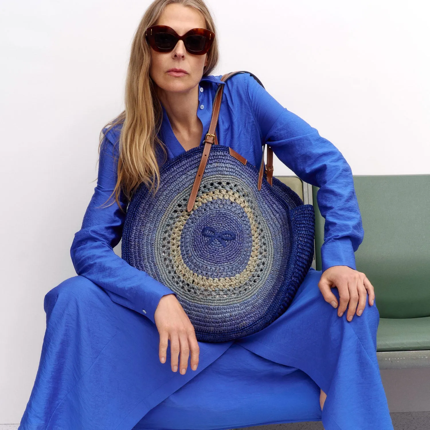 Raffia Round Bow Tote sold by Anya Hindmarch product image thumbnail 2