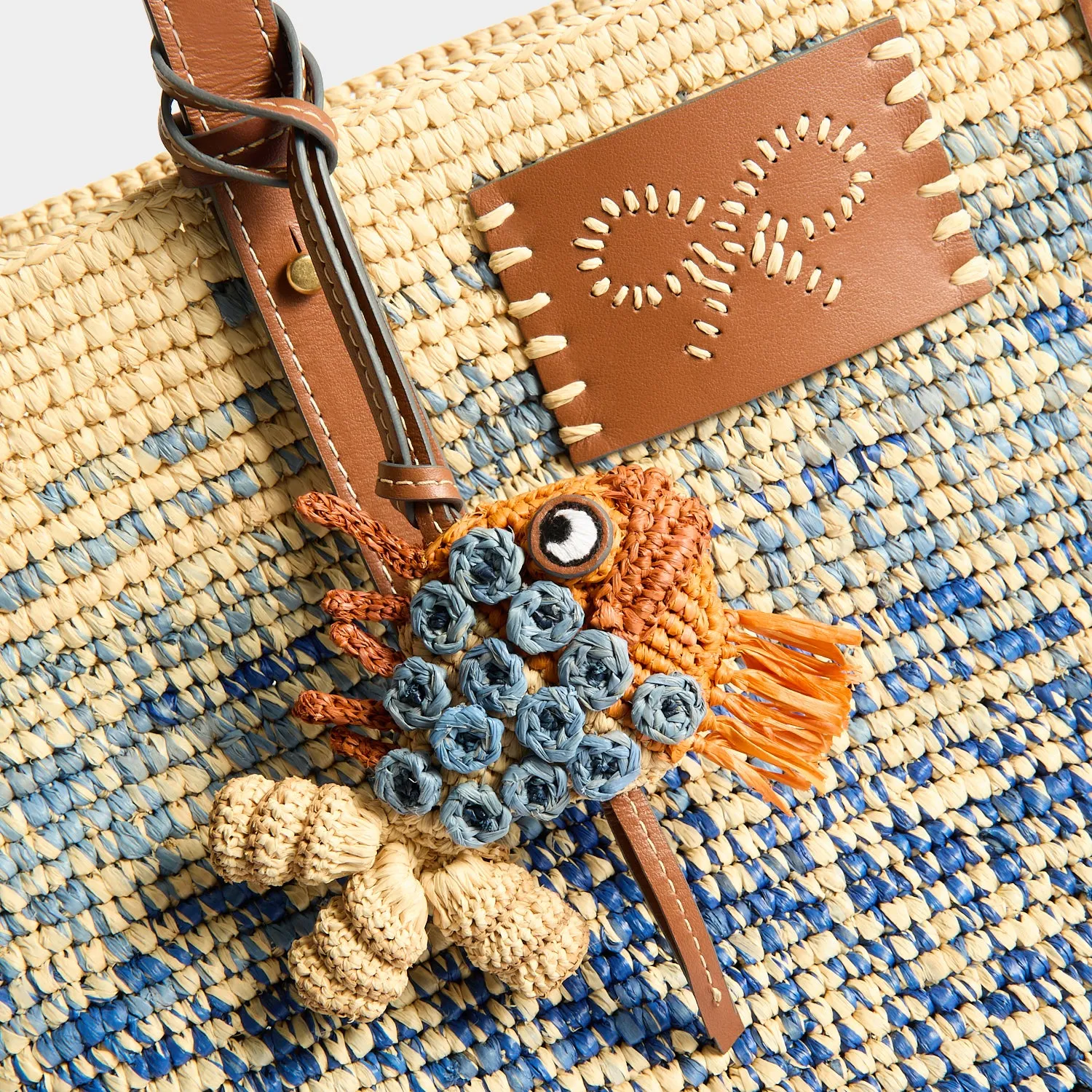 Raffia Dégradé Large Round Basket sold by Anya Hindmarch product image thumbnail 3