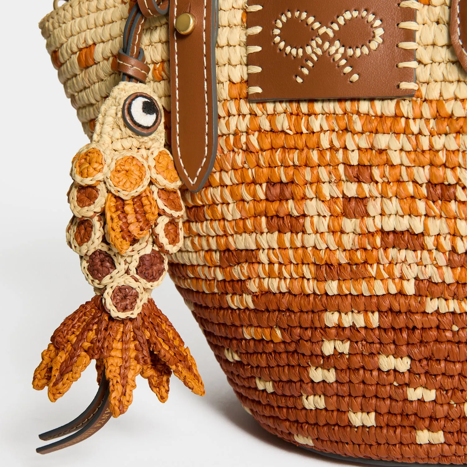 Raffia Dégradé Small Round Basket sold by Anya Hindmarch product image thumbnail 5