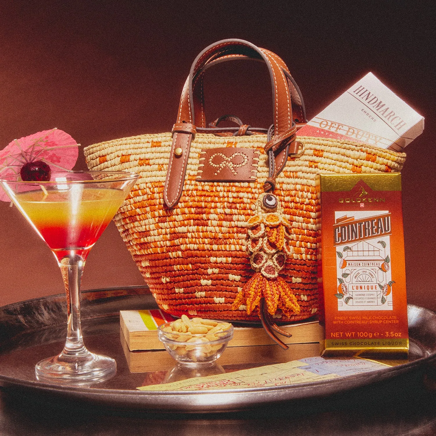 Raffia Dégradé Small Round Basket sold by Anya Hindmarch product image thumbnail 2