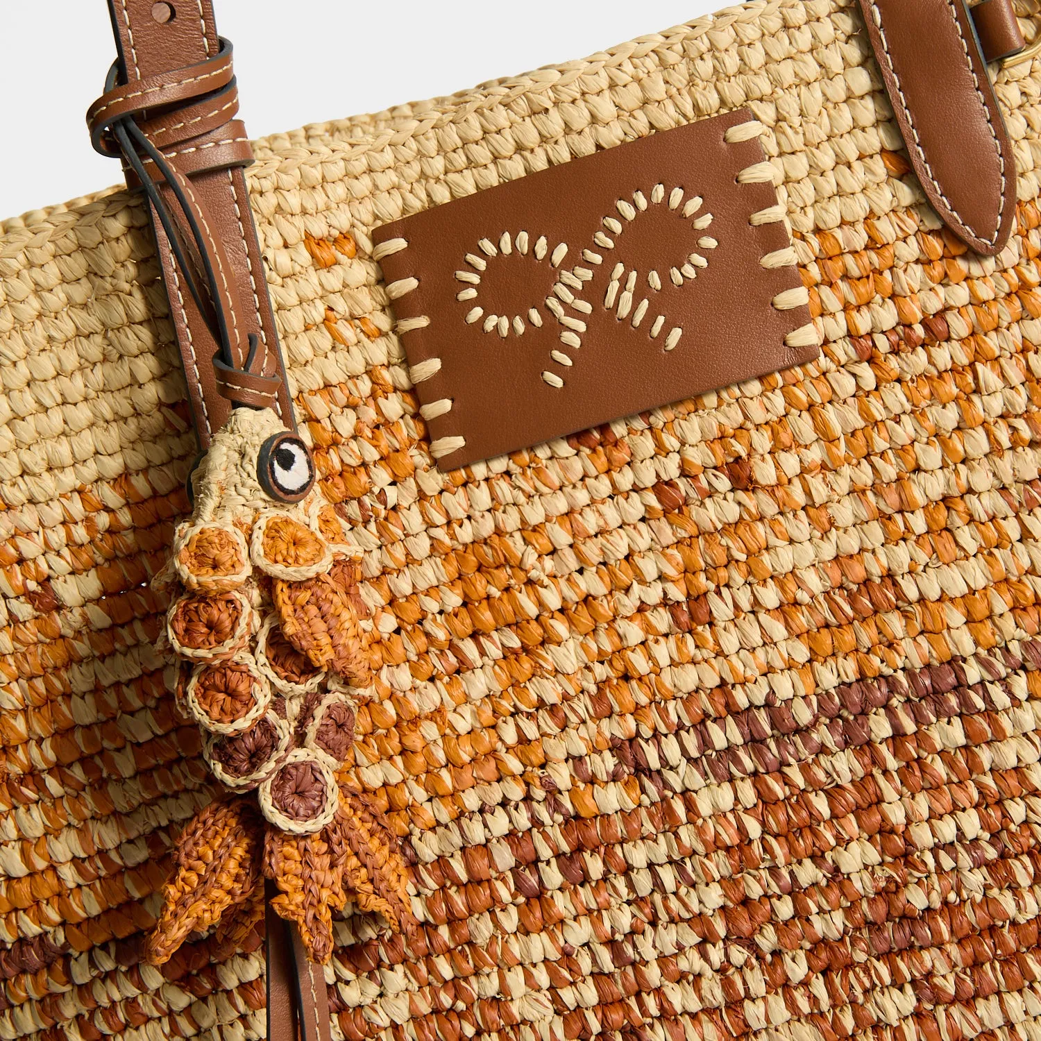 Raffia Dégradé Large Round Basket sold by Anya Hindmarch product image thumbnail 4