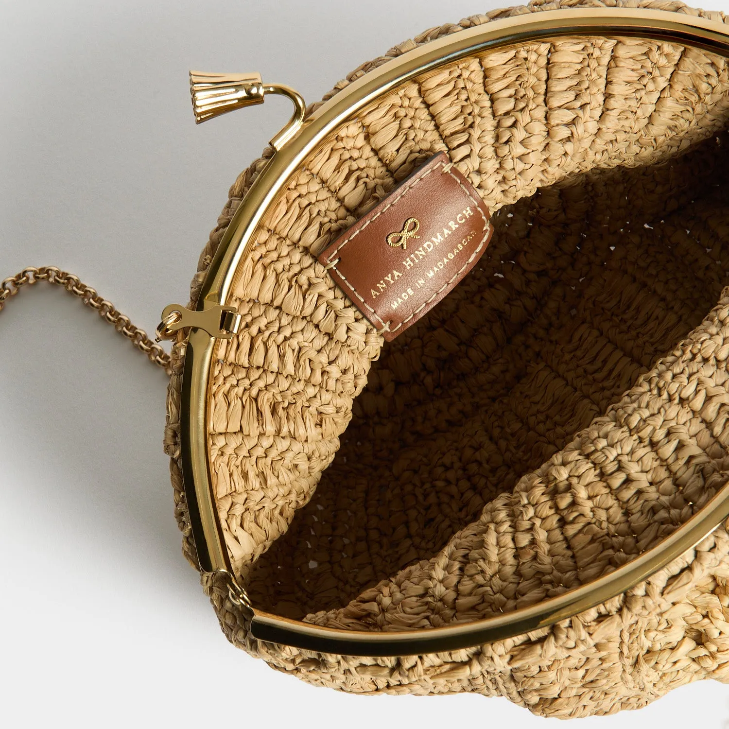 Raffia Shell Maud sold by Anya Hindmarch product image thumbnail 4