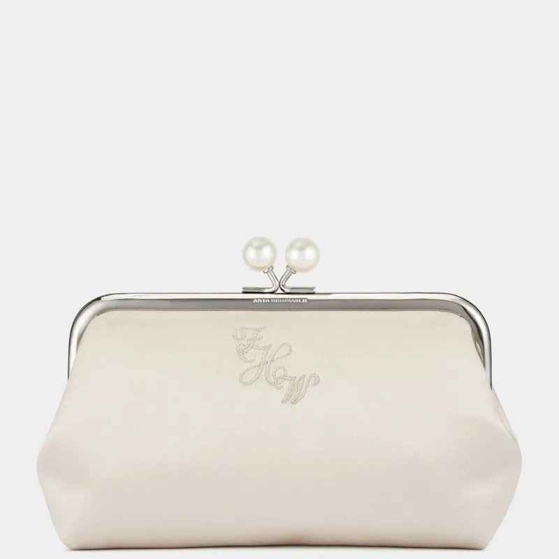 Bespoke Pearl Maud Clutch made by Anya Hindmarch