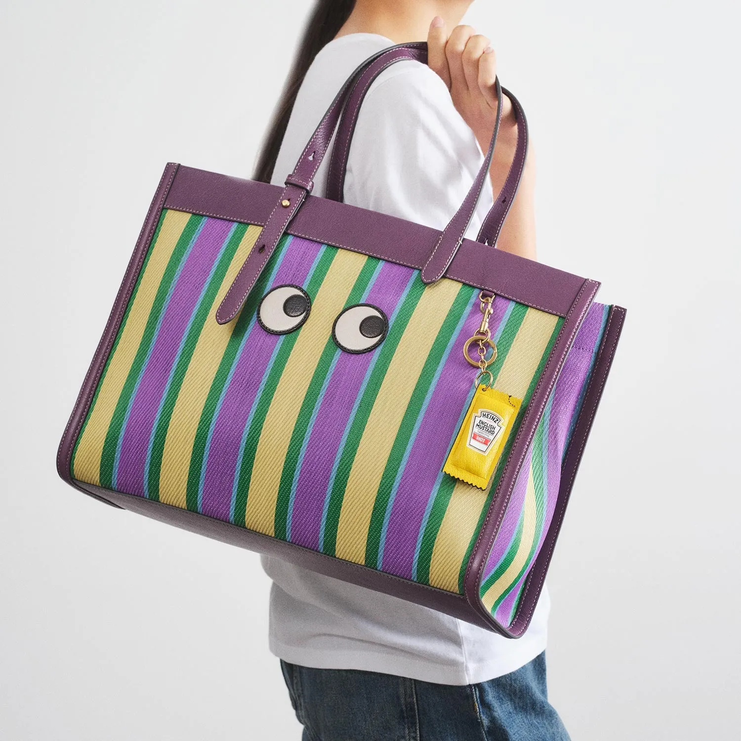 E/W Stripes Tote sold by Anya Hindmarch product image thumbnail 2