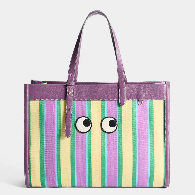 E/W Stripes Tote made by Anya Hindmarch