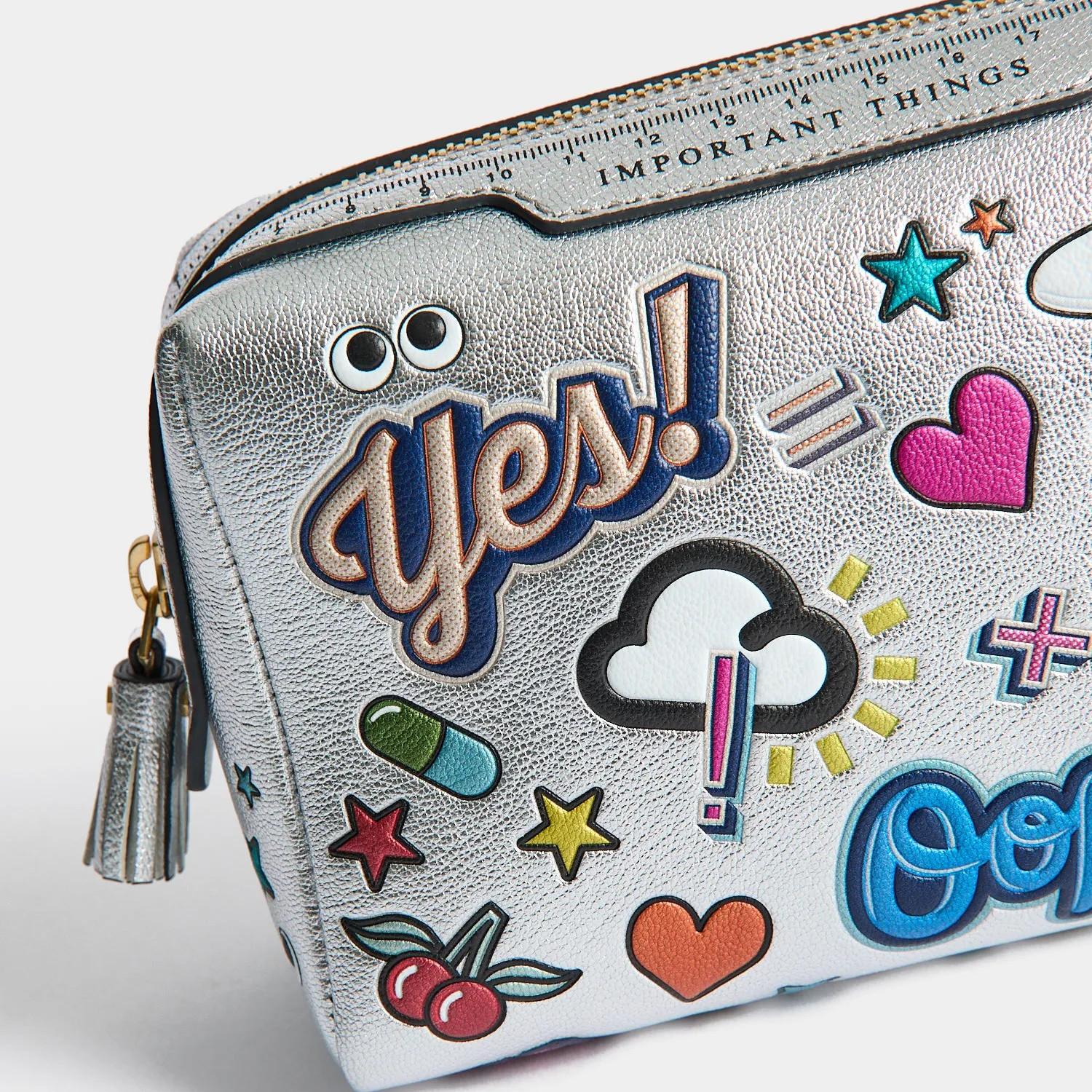 All Over Stickers Important Things Pouch sold by Anya Hindmarch product image thumbnail 3