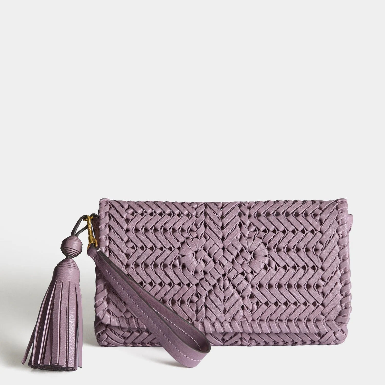 Neeson Tassel Clutch sold by Anya Hindmarch