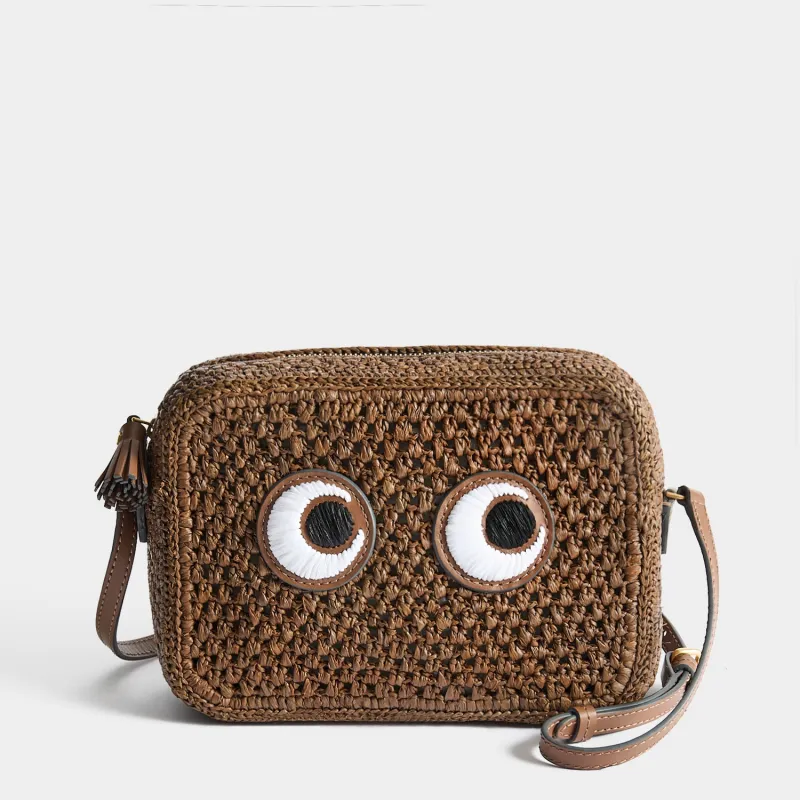 Raffia Eyes Cross-body made by Anya Hindmarch