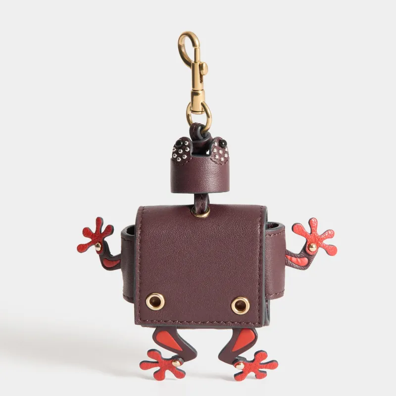 Frog Earphone Case Charm made by Anya Hindmarch