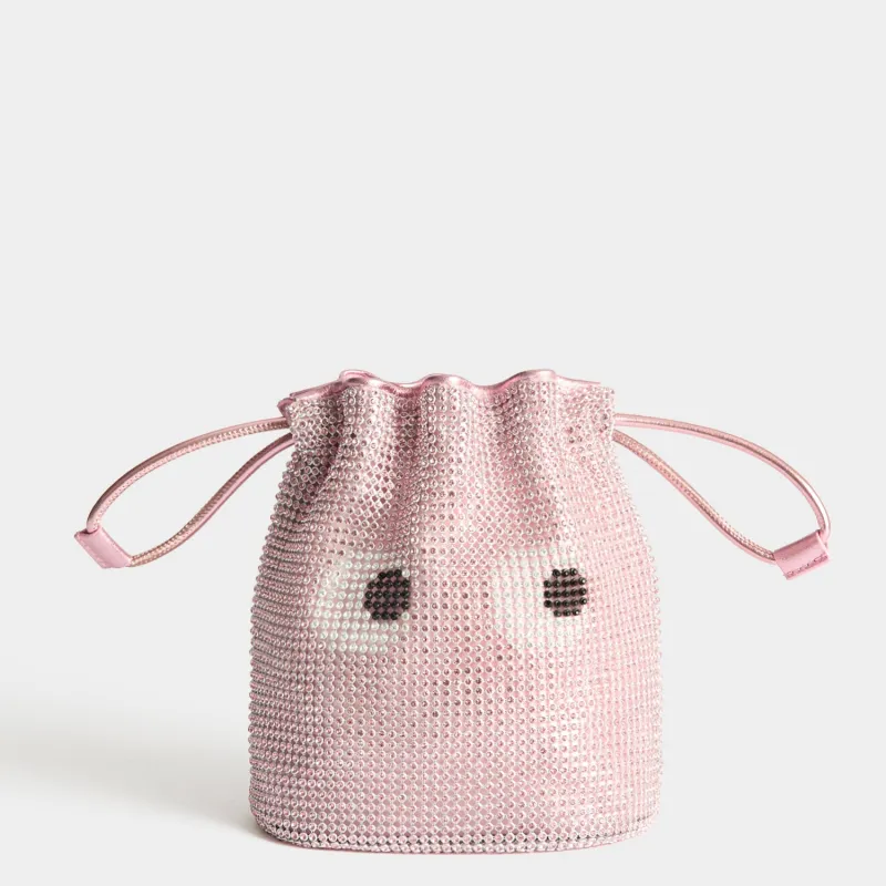 Eyes Crystal Drawstring Pouch made by Anya Hindmarch