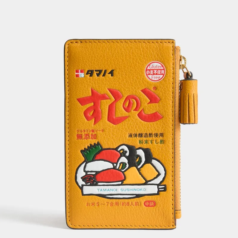 Anya Brands Sushi No Ko Zip Card Case made by Anya Hindmarch