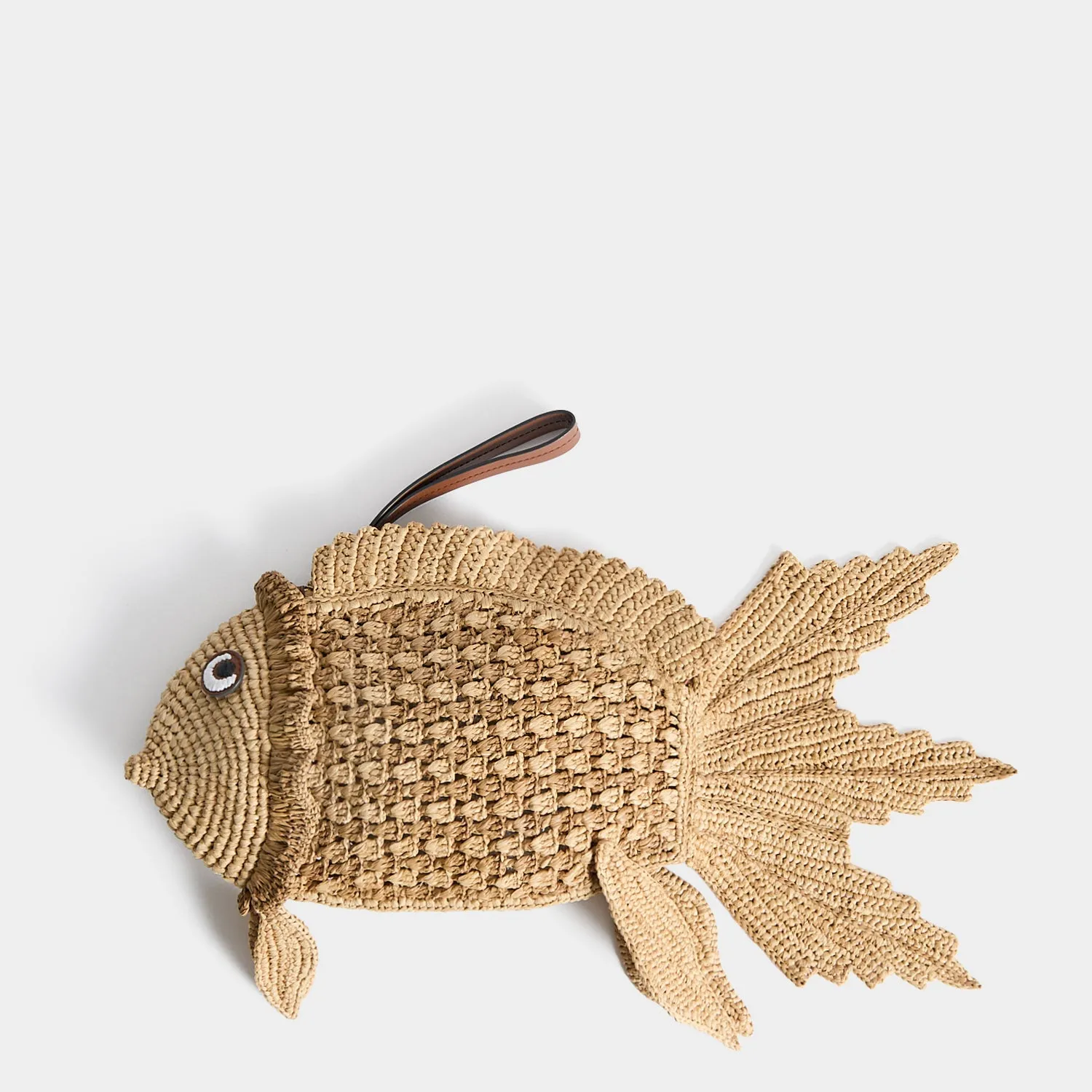 Raffia Fish Clutch sold by Anya Hindmarch product image thumbnail 4