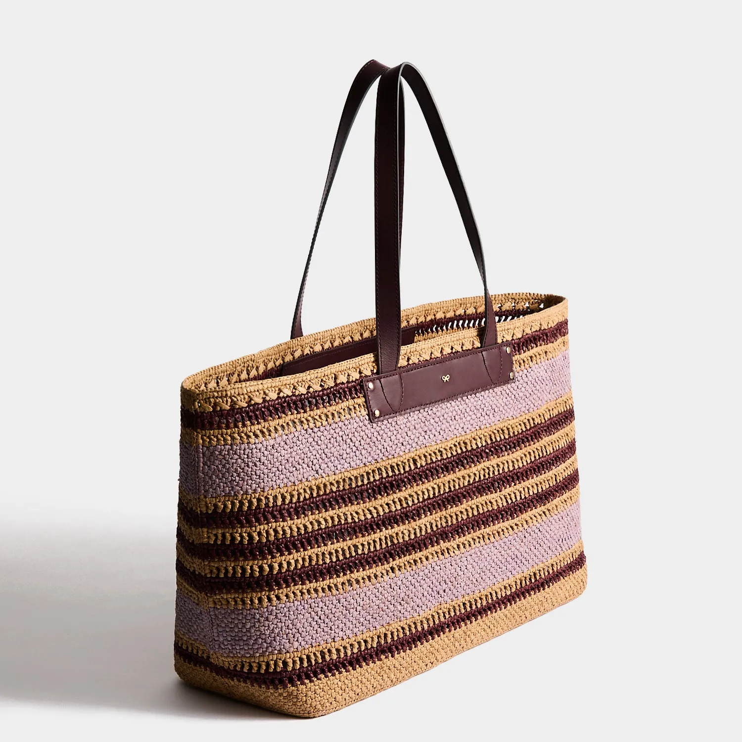 E/W Raffia Stripe Tote sold by Anya Hindmarch product image thumbnail 2