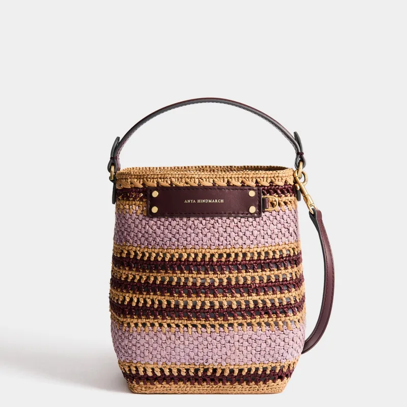 Raffia Stripe Cross-body made by Anya Hindmarch