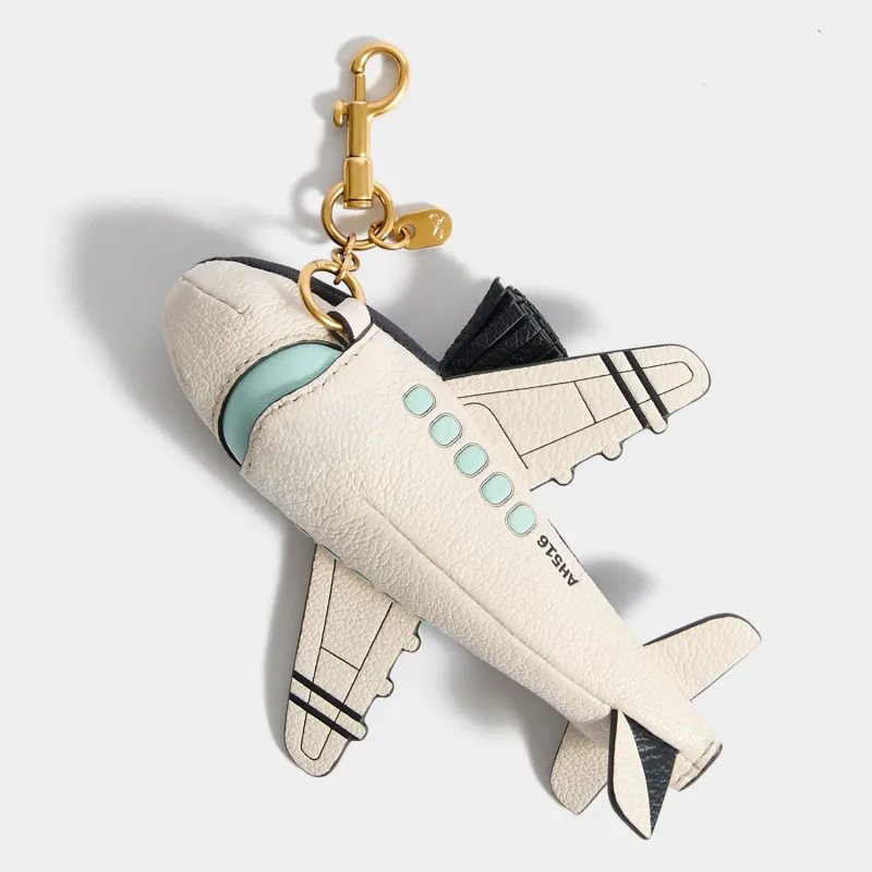 Jet Coin Purse Charm made by Anya Hindmarch