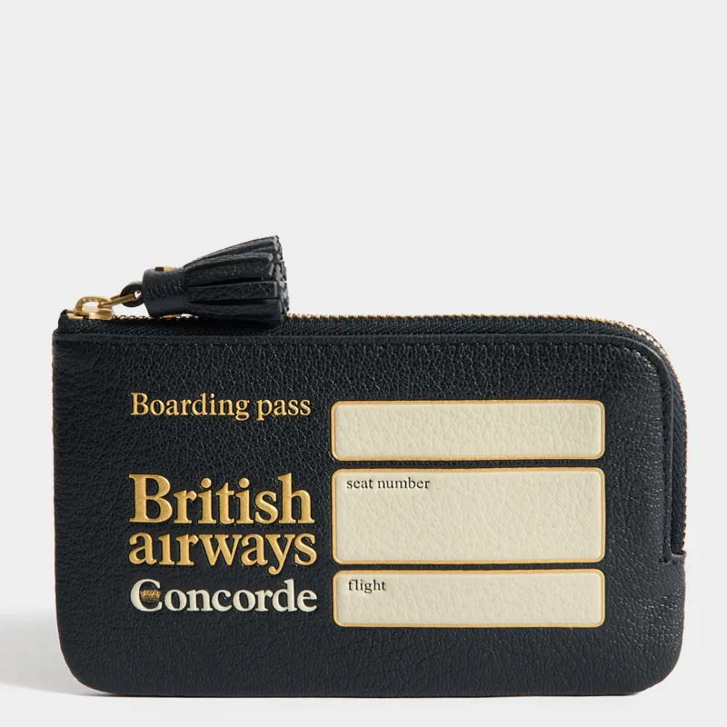 Anya Brands British Airways Concorde Small Zip Loose Pocket made by Anya Hindmarch