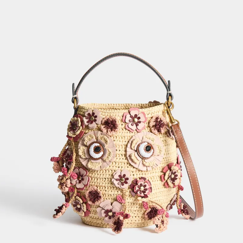Raffia Blossom Creature Cross-body made by Anya Hindmarch