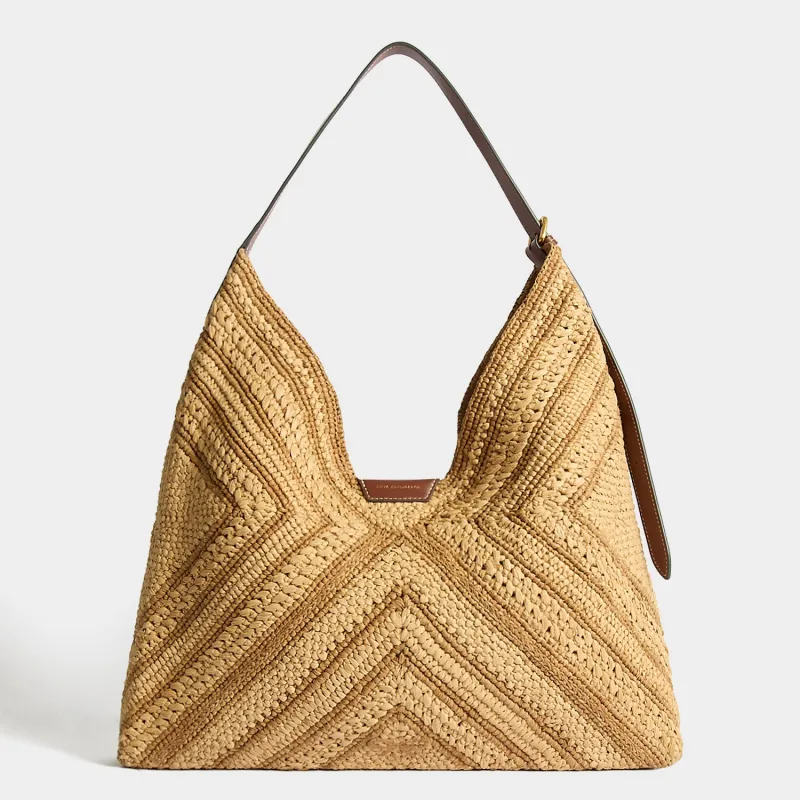 Raffia Bow Shoulder Bag made by Anya Hindmarch
