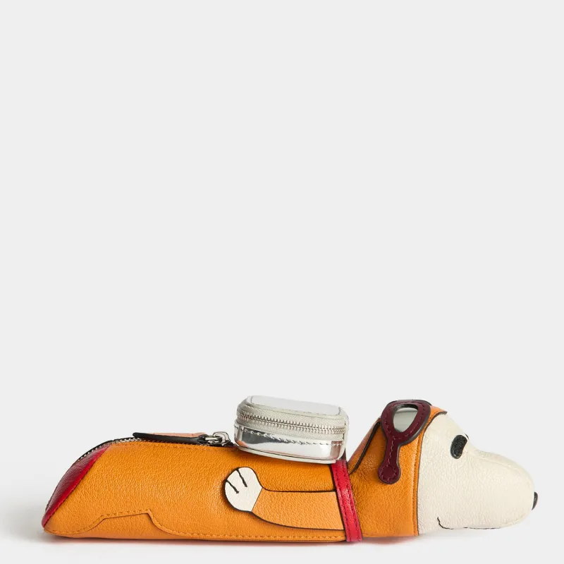 Peanuts Space Snoopy Pencil Case made by Anya Hindmarch