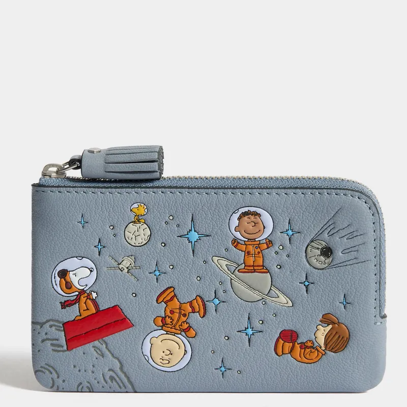 Peanuts All Over Space Snoopy Small Zip Loose Pocket made by Anya Hindmarch