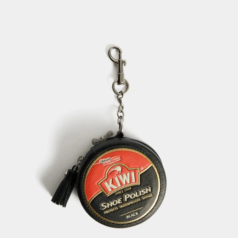 Anya Brands Kiwi Shoe Polish Coin Purse Charm made by Anya Hindmarch