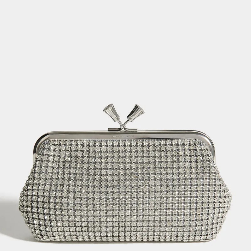 Maud Crystal Embellished Tassel Clutch made by Anya Hindmarch