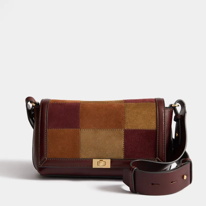 Mortimer Patchwork Suede Cross-body made by Anya Hindmarch