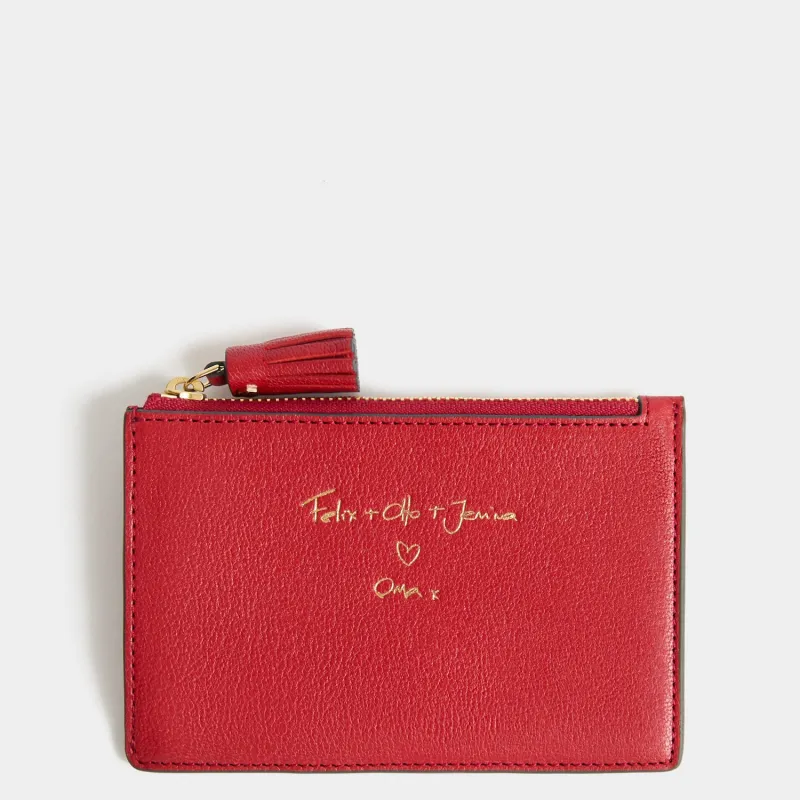 Bespoke Zip Card Case made by Anya Hindmarch