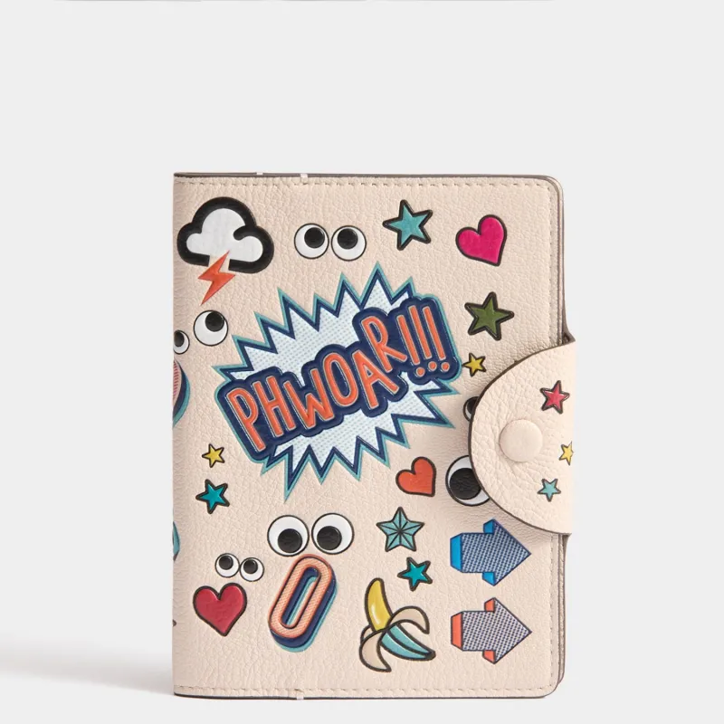 All Over Stickers Passport Case made by Anya Hindmarch