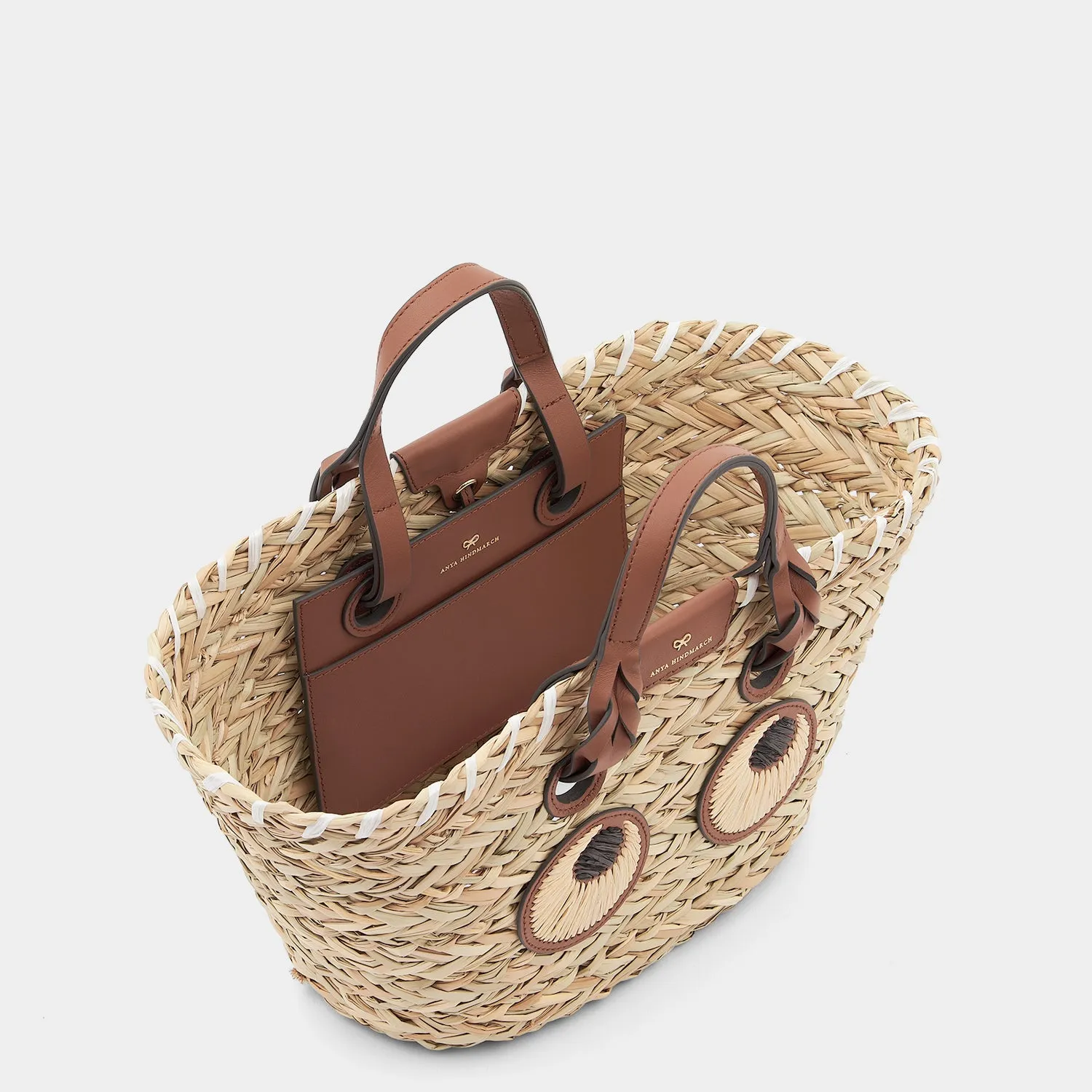 Small Paper Eyes Basket Bag sold by Anya Hindmarch product image thumbnail 3