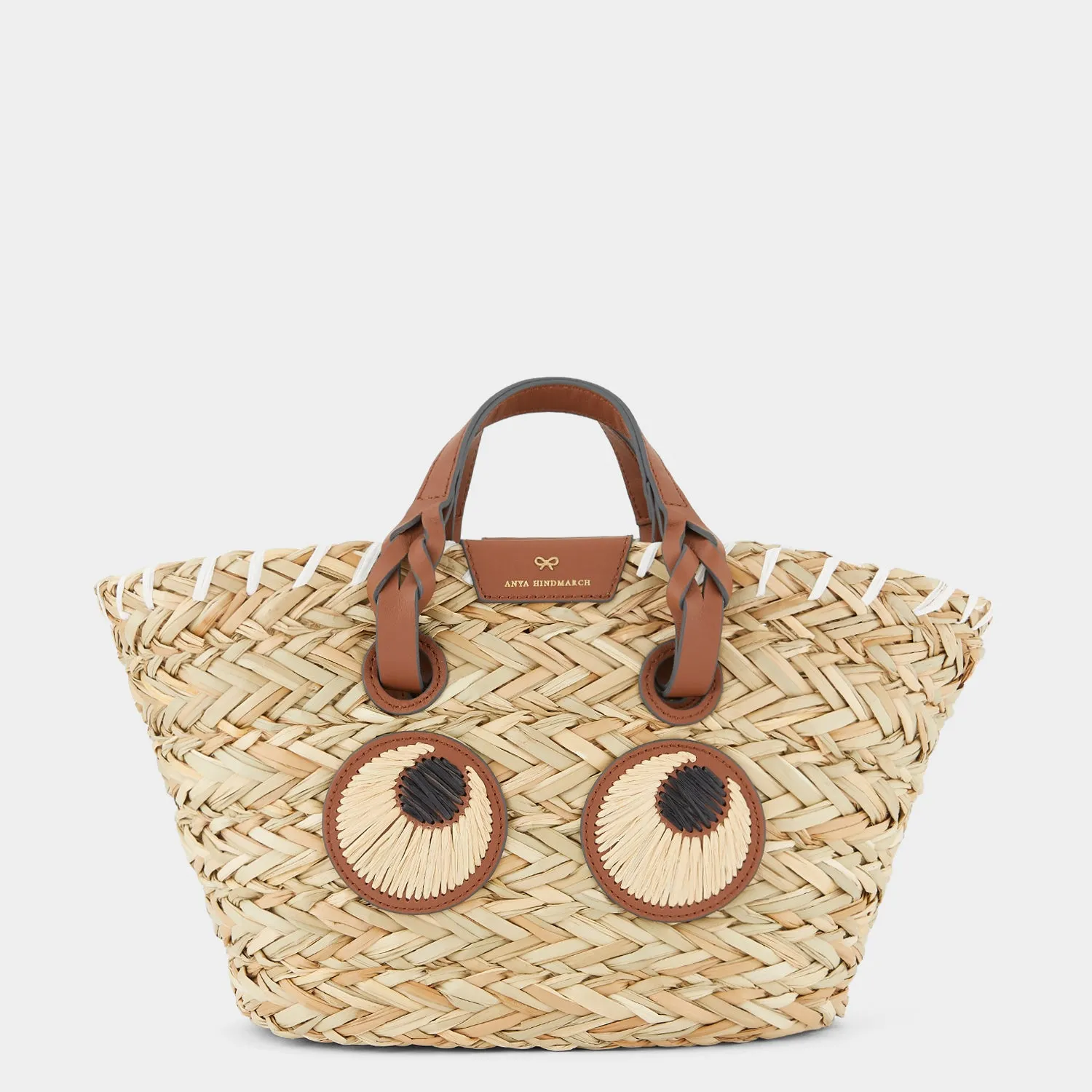 Small Paper Eyes Basket Bag sold by Anya Hindmarch