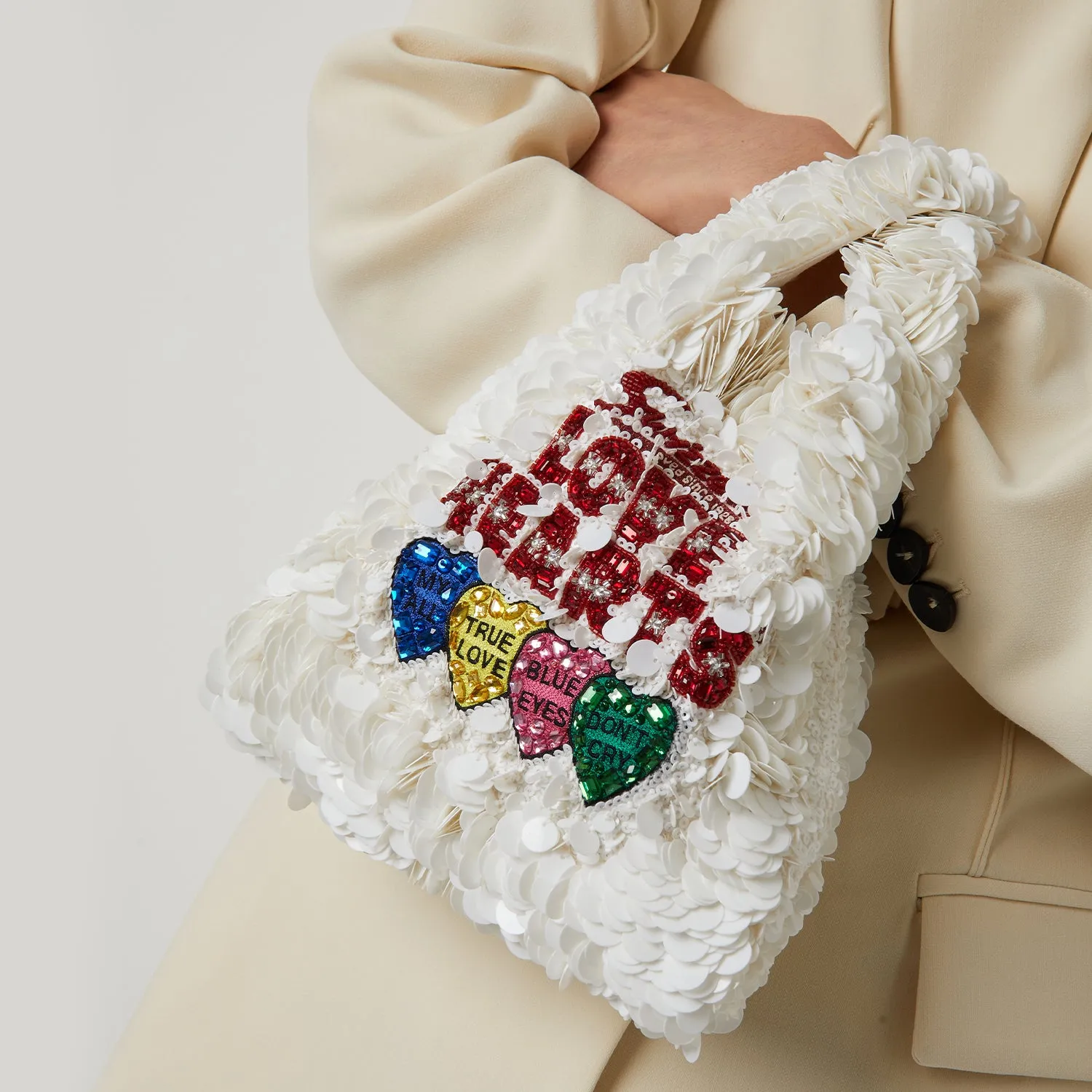 Anya Brands Love Hearts Mini Tote sold by Anya Hindmarch product image thumbnail 4