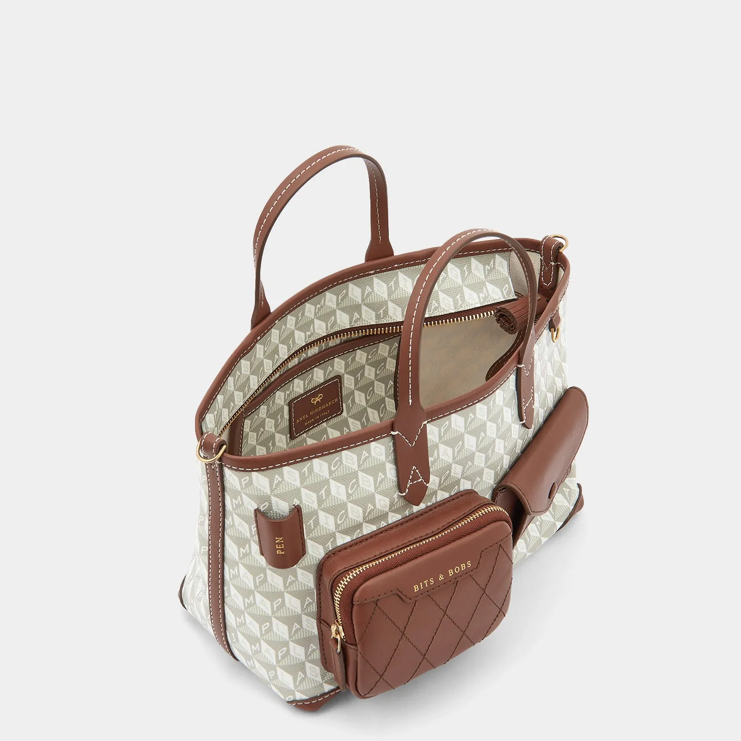 I Am A Plastic Bag XS Multi Pocket Cross-body Tote sold by Anya Hindmarch product image thumbnail 3