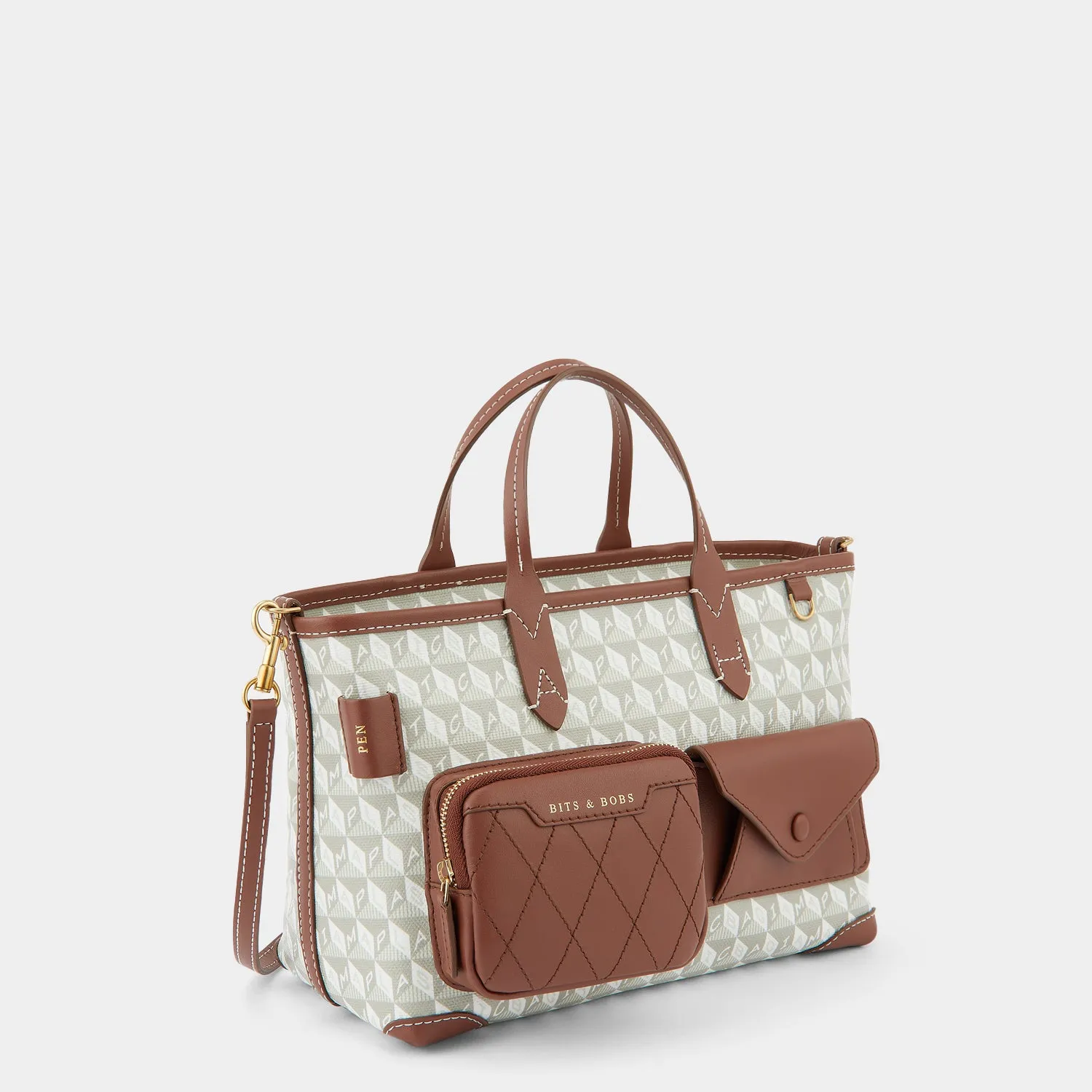 I Am A Plastic Bag XS Multi Pocket Cross-body Tote sold by Anya Hindmarch product image thumbnail 4